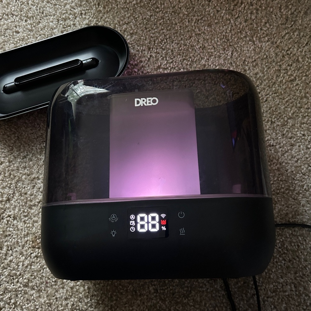 Black Humidifier with LED Display